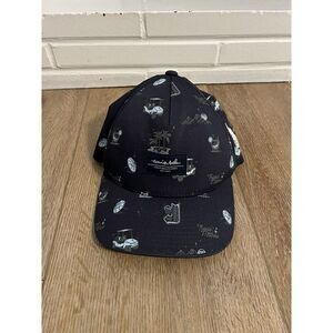 Travis Mathew Mens Blue Golf Hat Cap Strapback Sz Adjustable